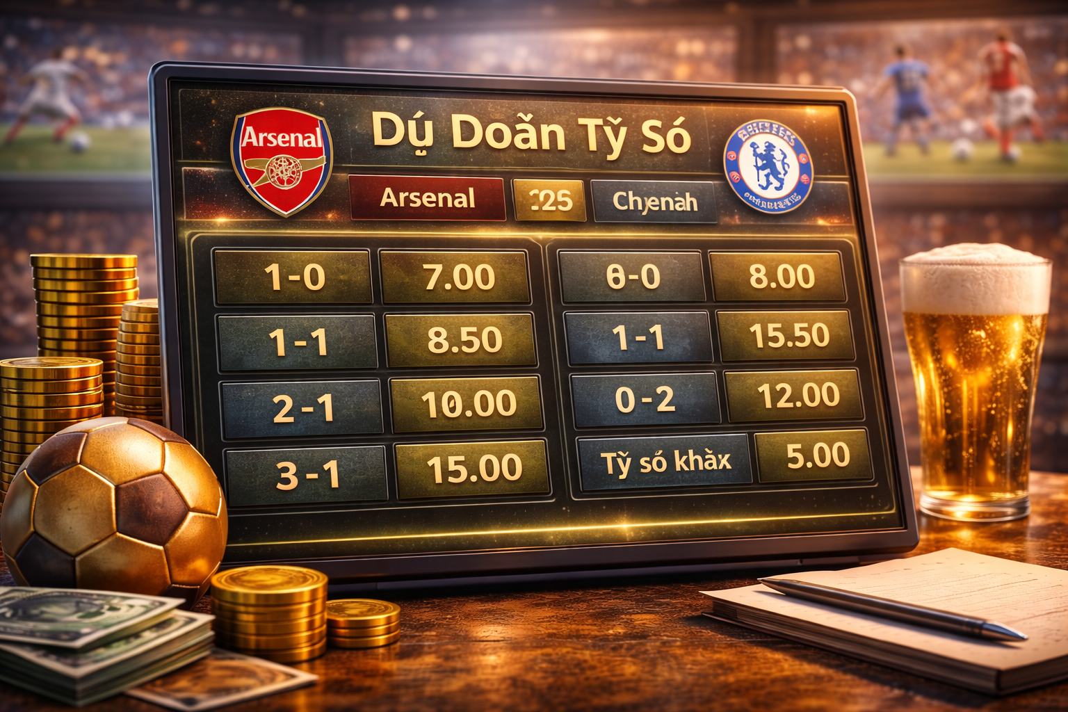 Dự đoán tỷ số trận đấu