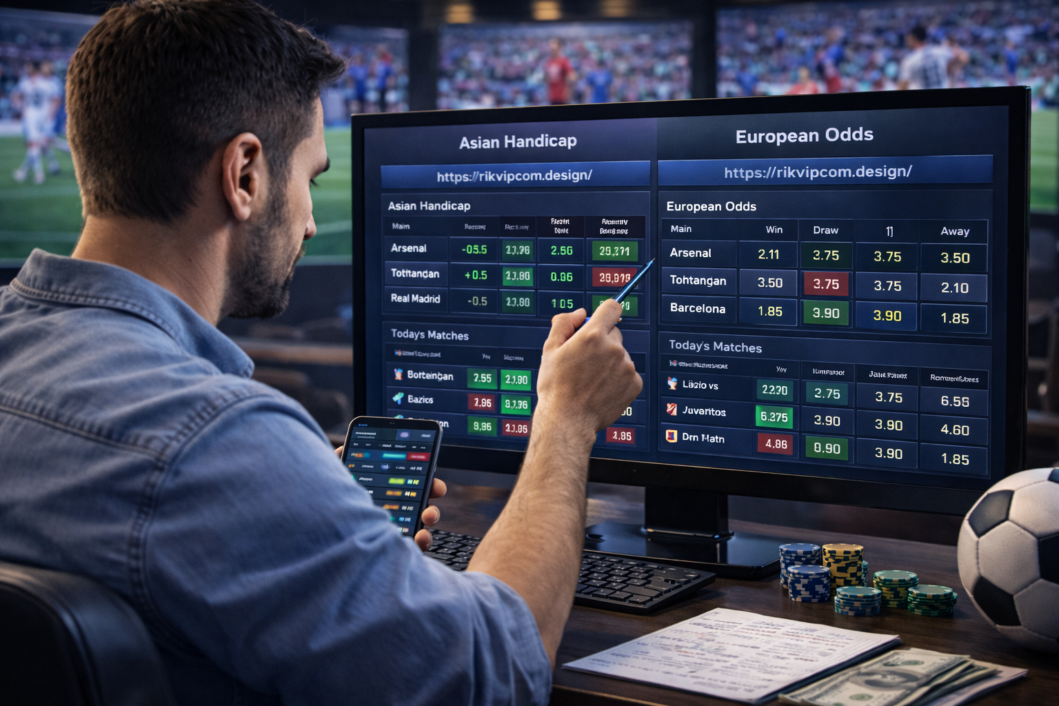 Theo dõi tỷ lệ đặt cược thể thao