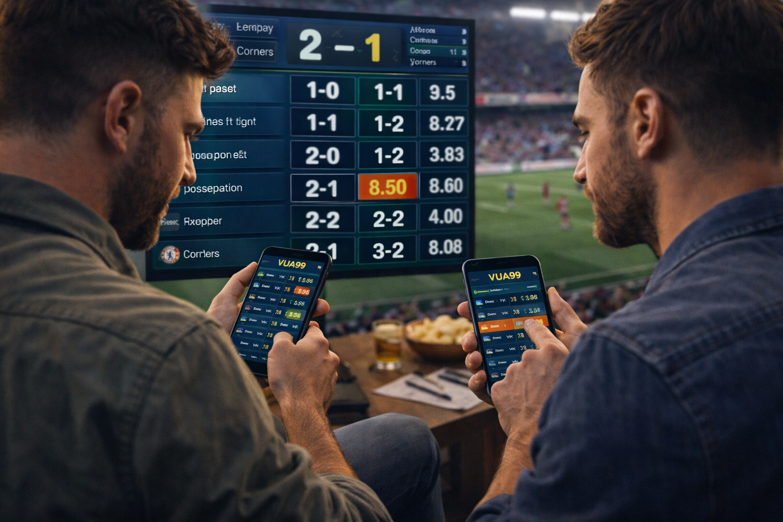 Phân tích tỷ số trận đấu trực tiếp